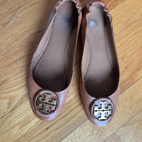 Tory Burch Ballet Flats Royal Tan size~ 9 - Picture 2 of 4